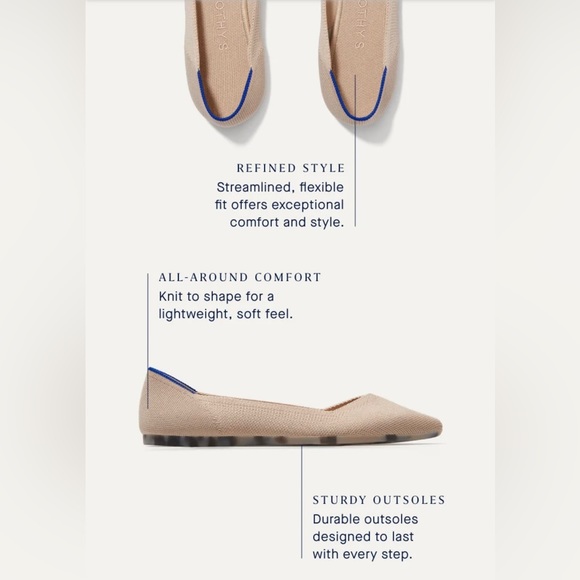 Rothy’s “The Point” size 6 in Black - Picture 3 of 5